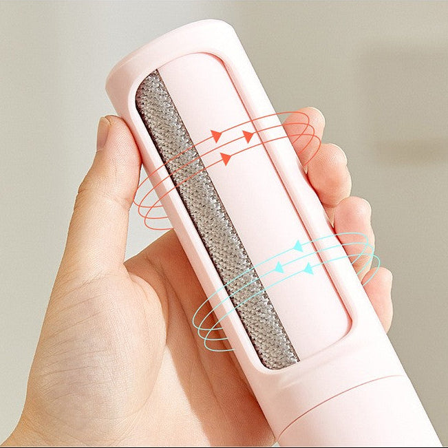 2-1 Reusable Pet Hair Remover Brush Lint Roller Portable Effective Self Cleaning Tool for Cat Dog Fur Hair Dust Removal Brush