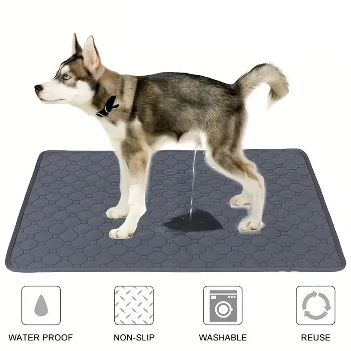 Winter Dog Pee Pad Reusable Washable Dog Urine Mat Car Seat Floor Sofa Waterproof Absorbent Puppy Cat Training Pet Supplies